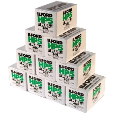 ILFORD PACK DE 10 PELÍCULAS HP5 PLUS 35-36 BLANCO Y NEGRO | Compra Película B/N 35mm | Precio Película Ilford HP5