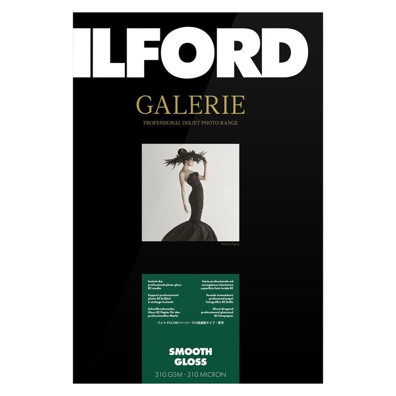 Ilford Papel Galerie Smooth Gloss 310g 10x15 (100 Hojas) | Compra Papel Fotográfico Premium | Precio Galerie Smooth