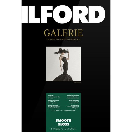 Ilford Papel Galerie Smooth Gloss 310g 10x15 (100 Hojas) | Compra Papel Fotográfico Premium | Precio Galerie Smooth