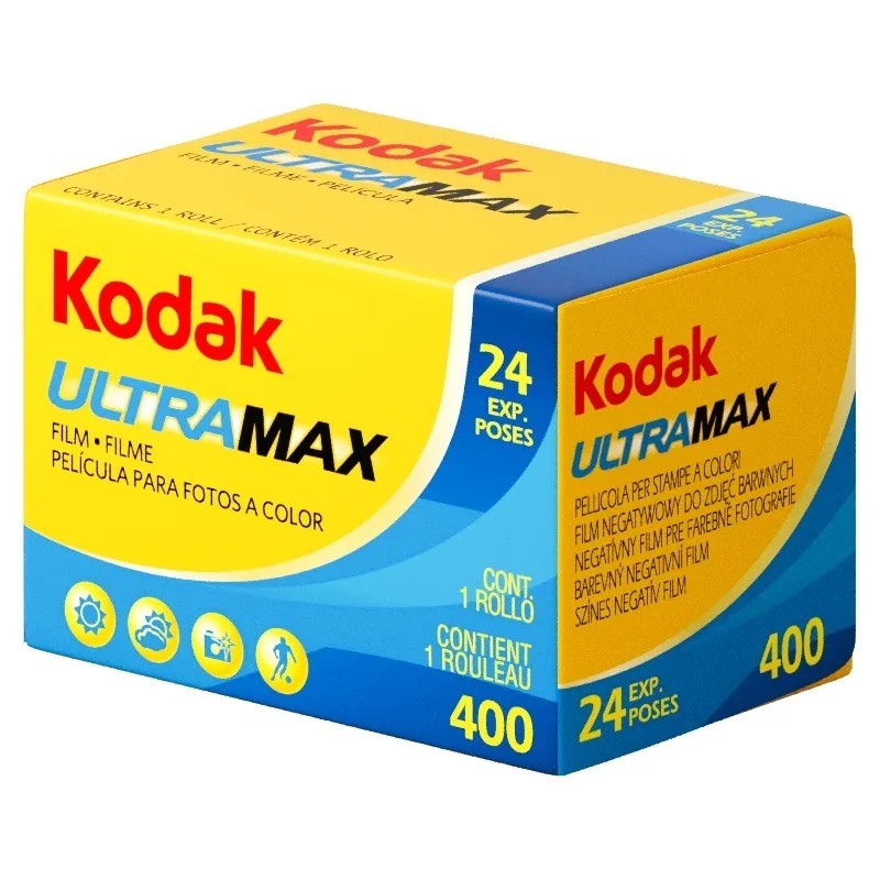 Kodak Pack de 10 Películas Ultramax 400 35-24 Color | Compra Película Color ISO 400 24 Fotogramas | Precio Ultramax