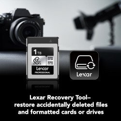 Lexar CFexpress Pro Tipo B Silver Series 1TB | Tarjeta de memoria profesional de alta velocidad para grabaciones en 8K y archivo