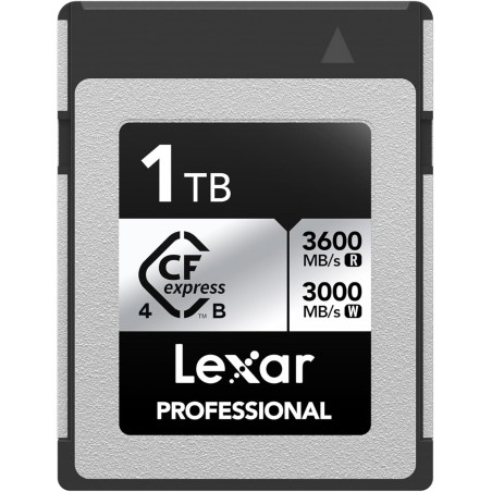 Lexar CFexpress Pro Tipo B Silver Series 1TB | Tarjeta de memoria profesional de alta velocidad para grabaciones en 8K y archivo