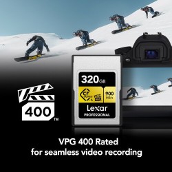 Compra Lexar CFexpress Pro Type A Gold 320G | Tarjeta de Memoria Ultra Rápida para Video Profesional