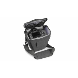 Cullmann Málaga Action 200 Negra | Bolsa de hombro compacta y resistente para cámaras SLR y accesorios