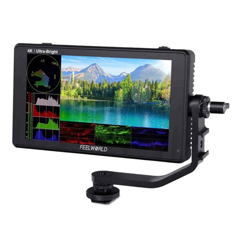 Feelworld LUT6 S Monitor | Monitor táctil SDI/HDMI con LUTs 3D y brillo ultraalto para grabación profesional