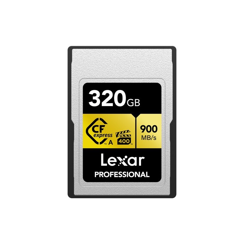 Compra Lexar CFexpress Pro Type A Gold 320G | Tarjeta de Memoria Ultra Rápida para Video Profesional