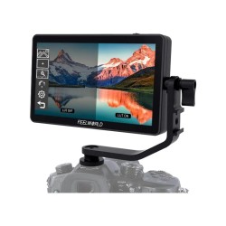 Feelworld Monitor 6" F6 Plus V2 | Monitor táctil 4K HDMI con entrada/salida y soporte LUTs para grabación profesional