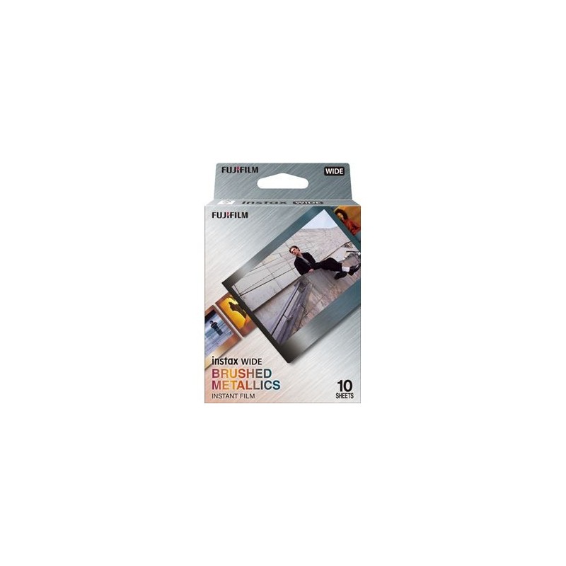 Fujifilm Película Instax Wide Brushed Metal WW1 | Película instantánea con diseño metálico