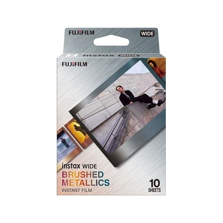 Fujifilm Película Instax Wide Brushed Metal WW1 | Película instantánea con diseño metálico