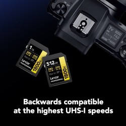 Lexar SD Pro Gold UHS-II 1800x 1TB V60 | Tarjeta SD de alto rendimiento para fotografía y video en 4K