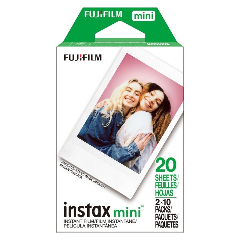 Fujifilm Película Instax Mini Bipack | Pack doble de película instantánea Formato Mini