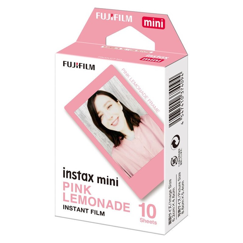 Fujifilm Película Instax Mini Pink Lemonade (10 Fotos) | Dulzura en color rosa pastel