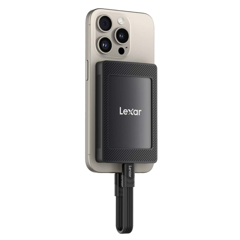 Lexar Disco Duro Magnético SL500M SSD 2TB | SSD portátil de gran capacidad con fijación magnética