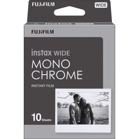 Fujifilm Película Instax Wide Monochrome (10 Fotos) | Blanco y negro artístico
