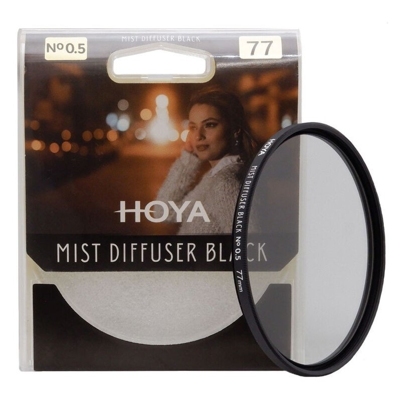 Hoya Filtro BK Mist N 0.5 77mm | Filtro suave profesional para estética cinematográfica