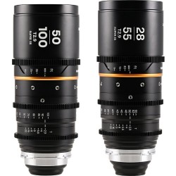 Laowa Pack S35 Nanomorph 28-55 + 50-100 Ámbar | Kit de Lentes Anamórficas S35 para Cine