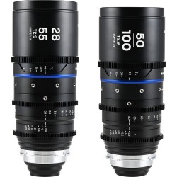 Laowa Pack S35 Nanomorph 28-55 + 50-100 Azul | Kit de Lentes Anamórficas S35 para Cine
