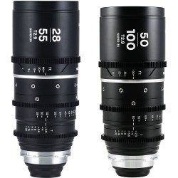 Laowa Pack S35 Nanomorph 28-55 + 50-100 Plata | Kit de Lentes Anamórficas S35 para Cine