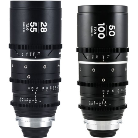 Laowa Pack S35 Nanomorph 28-55 + 50-100 Plata | Kit de Lentes Anamórficas S35 para Cine