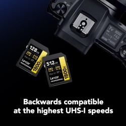 Compra Lexar SD Pro Gold UHS-II 1800X 512GB | Tarjeta de Memoria Profesional Ultra Rápida