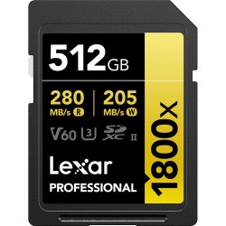 Compra Lexar SD Pro Gold UHS-II 1800X 512GB | Tarjeta de Memoria Profesional Ultra Rápida