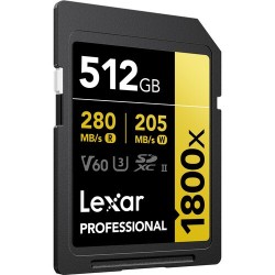 Compra Lexar SD Pro Gold UHS-II 1800X 512GB | Tarjeta de Memoria Profesional Ultra Rápida