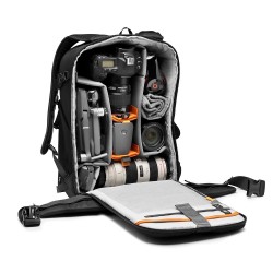 LOWERPRO Flipside 400 AW III Negro | Mochila amplia de seguridad trasera para fotografía profesional