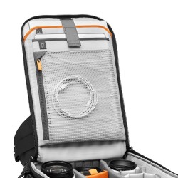 LOWERPRO Flipside 400 AW III Negro | Mochila amplia de seguridad trasera para fotografía profesional