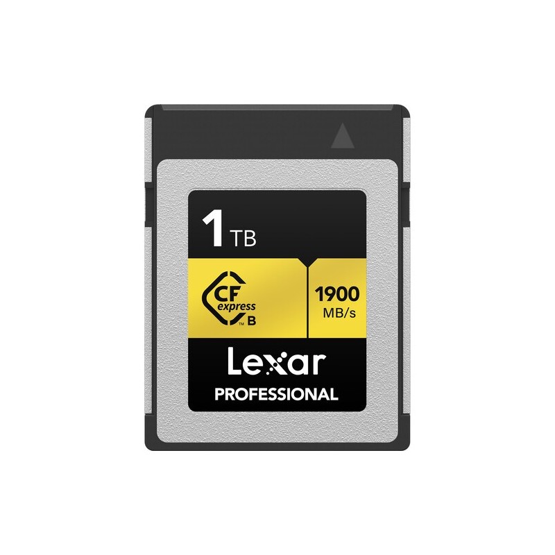 Lexar CFexpress Pro Tipo B Gold 1TB | Tarjeta de memoria profesional de alta capacidad para grabaciones en 8K y archivos RAW