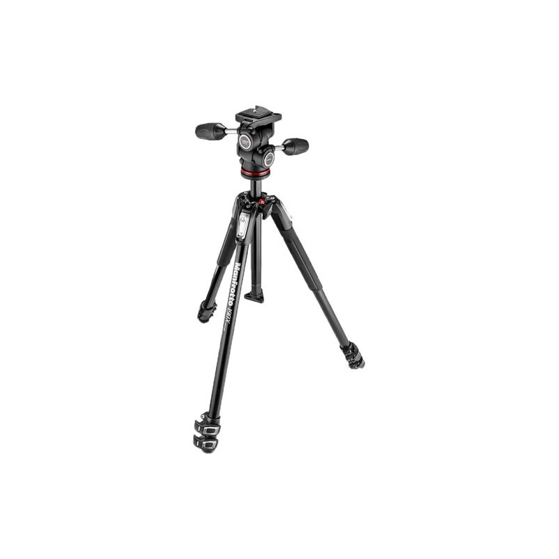 Manfrotto MK190X3-3W1 | Kit Trípode 190X de Aluminio con Rótula 804 3-Way