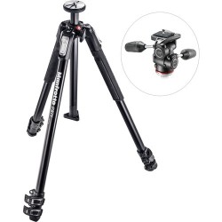 Manfrotto MK190X3-3W1 | Kit Trípode 190X de Aluminio con Rótula 804 3-Way