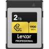 Lexar CFexpress Pro Tipo B Gold 2TB | Tarjeta de memoria de máxima capacidad para grabaciones en 8K y almacenamiento RAW