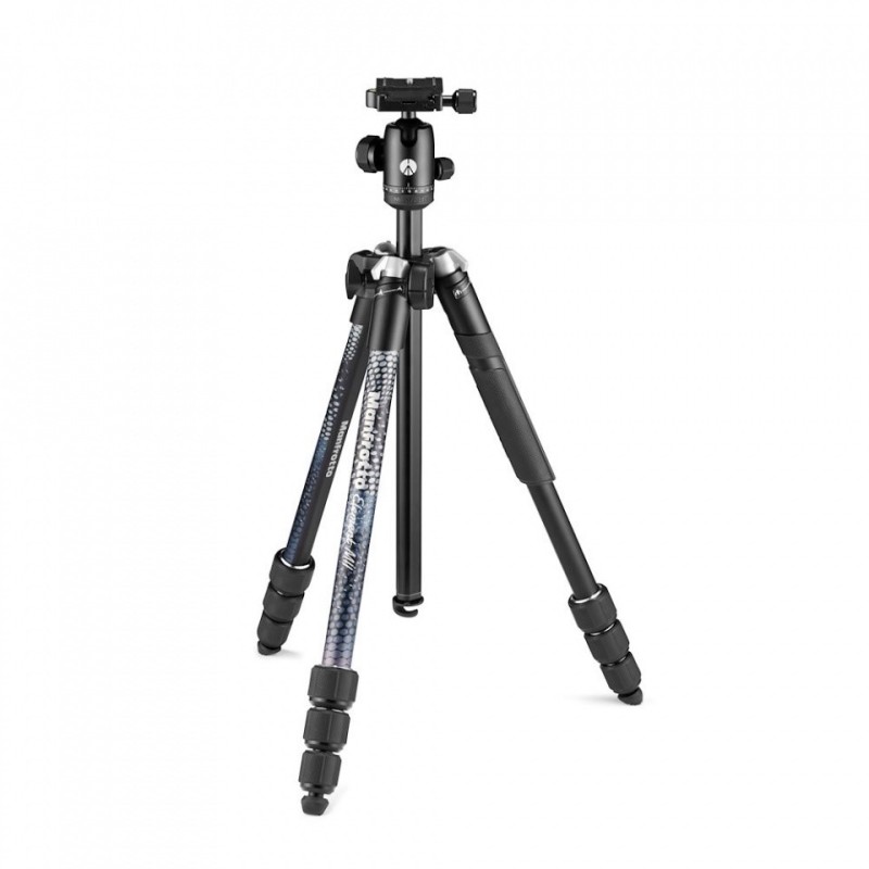 Manfrotto MKELMII4BK-BH | Trípode compacto en aluminio negro con rótula de bola