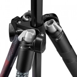 Manfrotto MKELMII4RD-BH | Trípode de viaje en aluminio con rótula de bola y acabado rojo