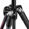 Manfrotto MKELMII4RD-BH | Trípode de viaje en aluminio con rótula de bola y acabado rojo