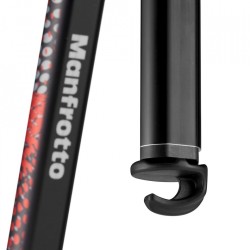 Manfrotto MKELMII4RD-BH | Trípode de viaje en aluminio con rótula de bola y acabado rojo