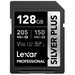 Compra Lexar SDXC Silver Plus UHS-1 128G V30 | Tarjeta de Memoria Rápida de Alta Capacidad