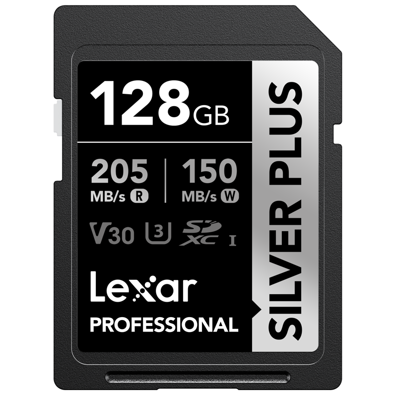 Compra Lexar SDXC Silver Plus UHS-1 128G V30 | Tarjeta de Memoria Rápida de Alta Capacidad