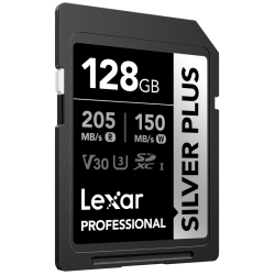 Compra Lexar SDXC Silver Plus UHS-1 128G V30 | Tarjeta de Memoria Rápida de Alta Capacidad
