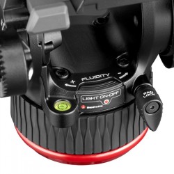 Manfrotto MVH504XAH | Rótula profesional fluida 504X con base plana para vídeo