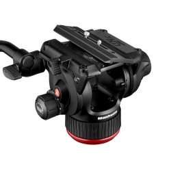 Manfrotto MVH504XAH | Rótula profesional fluida 504X con base plana para vídeo