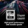 Lexar CFexpress Pro Tipo B Silver 128GB | Tarjeta de memoria de alta velocidad para grabaciones en 8K y archivos RAW
