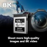 Lexar CFexpress Pro Tipo B Silver 128GB | Tarjeta de memoria de alta velocidad para grabaciones en 8K y archivos RAW