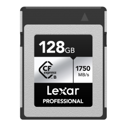 Lexar CFexpress Pro Tipo B Silver 128GB | Tarjeta de memoria de alta velocidad para grabaciones en 8K y archivos RAW