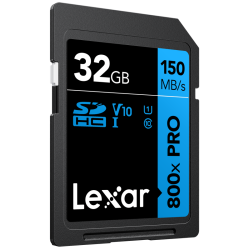 Compra Lexar SDHC 800X PRO Blue Series 32GB | Tarjeta de Memoria Rápida para Cámaras y Video 4K