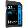 Compra Lexar SDHC 800X PRO Blue Series 32GB | Tarjeta de Memoria Rápida para Cámaras y Video 4K