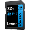 Compra Lexar SDHC 800X PRO Blue Series 32GB | Tarjeta de Memoria Rápida para Cámaras y Video 4K