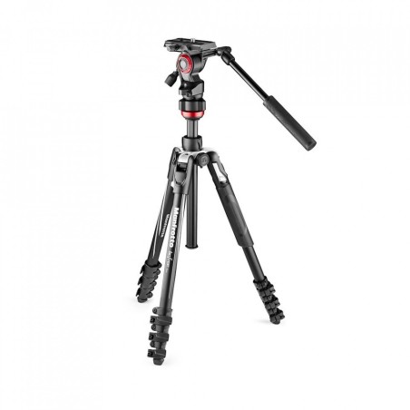 Manfrotto MVKBFRL-LIVE | Trípode de vídeo con rótula fluida y sistema de palanca