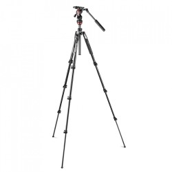 Manfrotto MVKBFRL-LIVE | Trípode de vídeo con rótula fluida y sistema de palanca