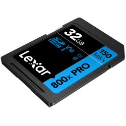 Compra Lexar SDHC 800X PRO Blue Series 32GB | Tarjeta de Memoria Rápida para Cámaras y Video 4K